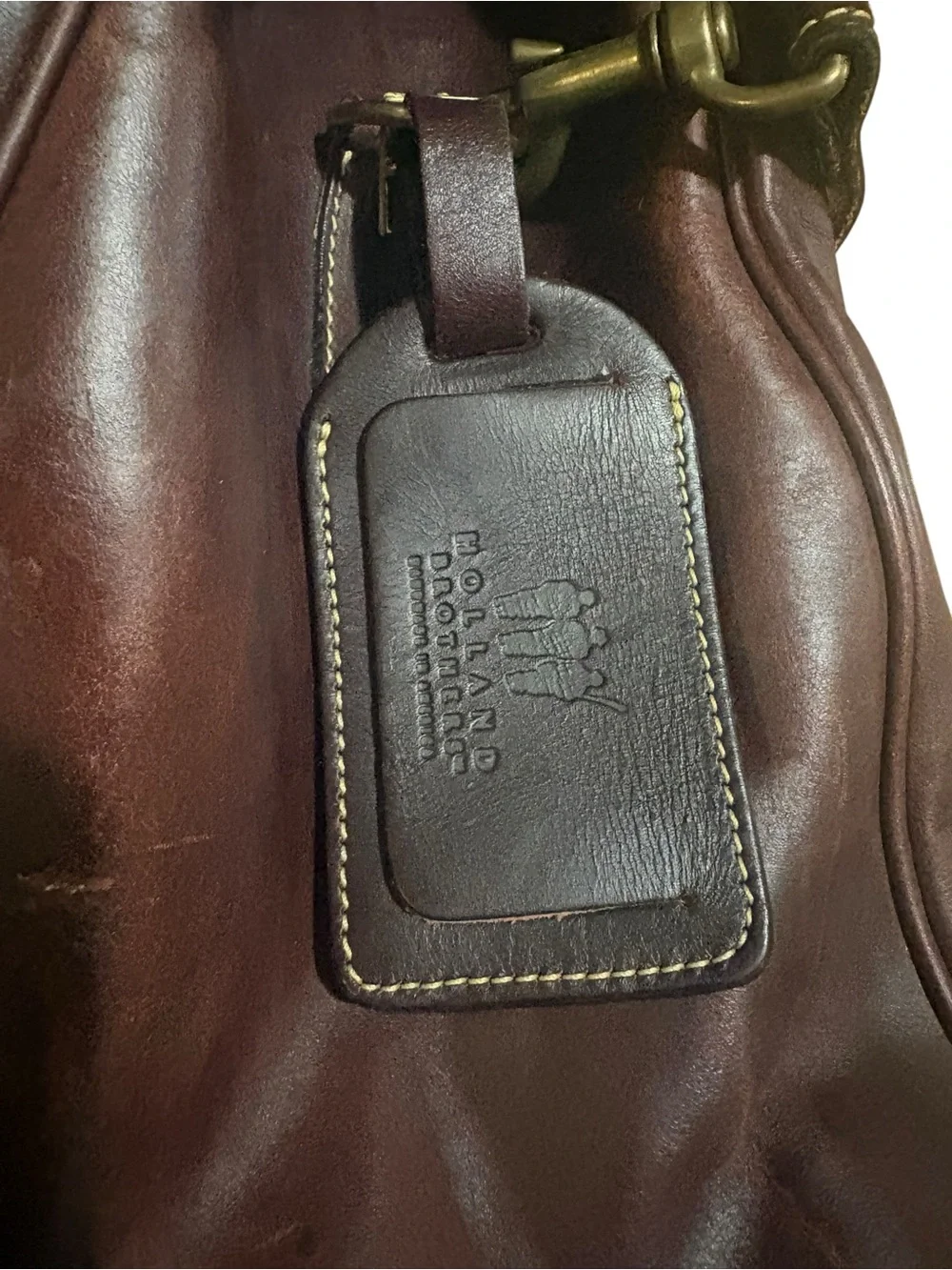 Vintage Holland Brothers Leather Polo Bag
